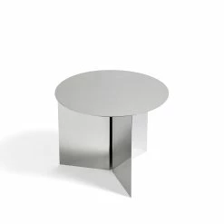 HAY Slit Table Round Side Table -Asientos Comercio 1jpTcjtiQkaO96PpnpYb Split Side Table Mirror Polished