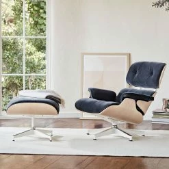 Herman Miller Eames® Tall Lounge Chair And Ottoman -Asientos Comercio EamesLoungeChair hermanmiller Mohair openroom Image