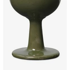 Ferm LIVING VASO VINO FLOCCULA -Asientos Comercio FERM FLOCCULAWINEGLASS GREEN 6