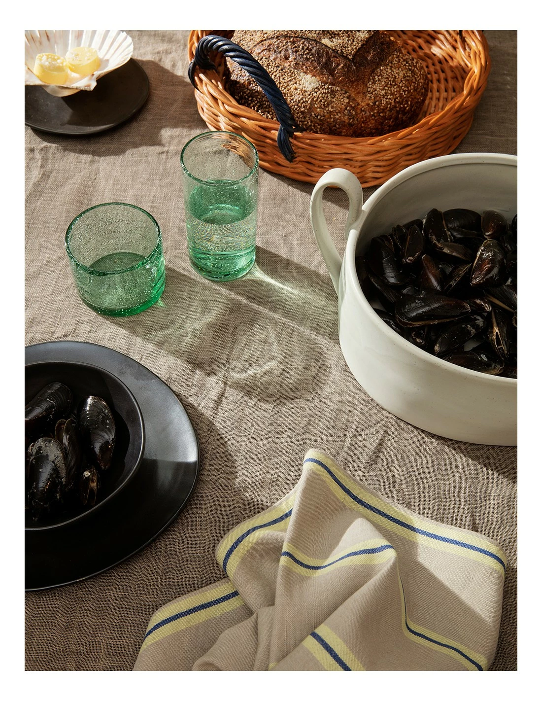 Ferm LIVING PAÑO HALE OYSTER 3 Ferm LIVING PAÑO HALE OYSTER - Imagen 3