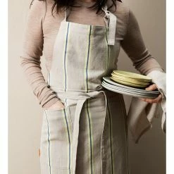 Ferm LIVING DELANTAL HALE OYSTER 5 Ferm LIVING DELANTAL HALE OYSTER -Asientos Comercio FERM HALEAPRON 3