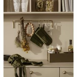 Ferm LIVING DELANTAL HALE VERDE -Asientos Comercio FERM HALEAPRON GREENBLACK 5