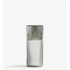 Ferm LIVING SET RIPPLE -Asientos Comercio FERM RIPPLE CARAFE SET GREY 4