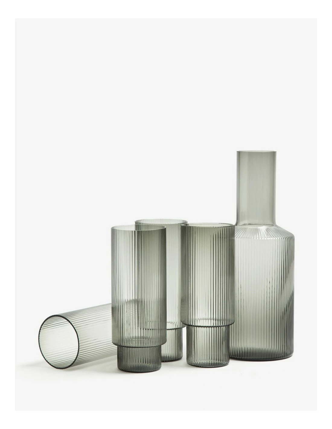 Ferm LIVING VASOS RIPPLE ALTOS 4 SET 2 Ferm LIVING VASOS RIPPLE ALTOS 4 SET - Imagen 2