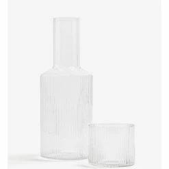 Ferm LIVING SET VASOS RIPPLE LOW 4 SET 8 Ferm LIVING SET VASOS RIPPLE LOW 4 SET -Asientos Comercio FERM RIPPLE LOWGLASSES SETOFFOUR TRANSPARENT 2