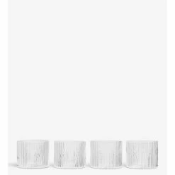 Ferm LIVING SET VASOS RIPPLE LOW 4 SET 9 Ferm LIVING SET VASOS RIPPLE LOW 4 SET -Asientos Comercio FERM RIPPLE LOWGLASSES SETOFFOUR TRANSPARENT 3