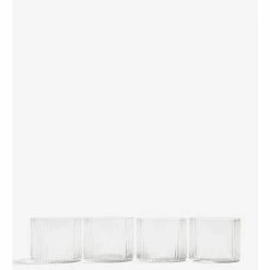 Ferm LIVING SET VASOS RIPPLE LOW 4 SET