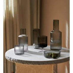 Ferm LIVING CUENCO RIPPLE 4 SET -Asientos Comercio FERM RIPPLE SEVINGBOWL GREY 6