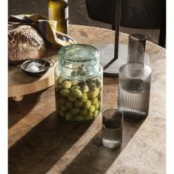 Ferm LIVING SET VASOS RIPPLE VERRINES 4 SET -Asientos Comercio FERM RIPPLE VERRINES SETOFFOUR GREY 2