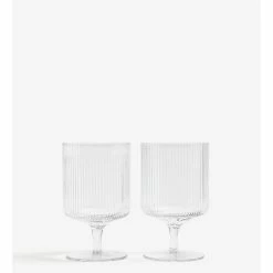 Ferm LIVING VASOS VINO RIPPLE 2 SET