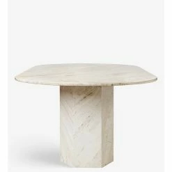 Gubi EPIC DINING TABLE ELLIPTICAL 7 Gubi EPIC DINING TABLE ELLIPTICAL -Asientos Comercio GUBI EPIC DININGTABLE ELLIPTICAL 120X240 WHITETRAVERTINE 6