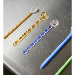 Hay GLASS SPOONS SET 9 Hay GLASS SPOONS SET -Asientos Comercio HAY GLASSSPOONS MONO GREENBLUE 5