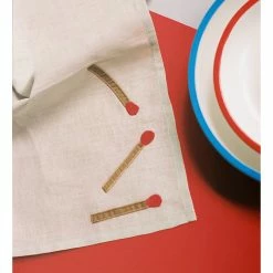 Hay SERVILLETA SOBREMESA 4 SET -Asientos Comercio HAY SOBREMESA TABLECLOTH NAPKIN WHITE 5