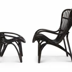 Feelgood C110 Ottoman By Yuzuru Yamakawa -Asientos Comercio Highbackandottoman black side